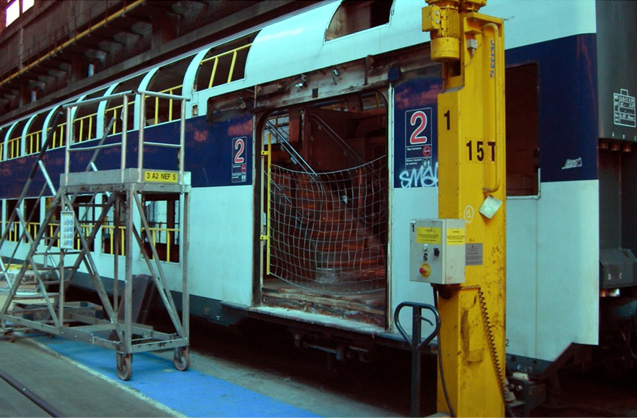 Filet de sécurité - câble - Maintenance ferroviaire